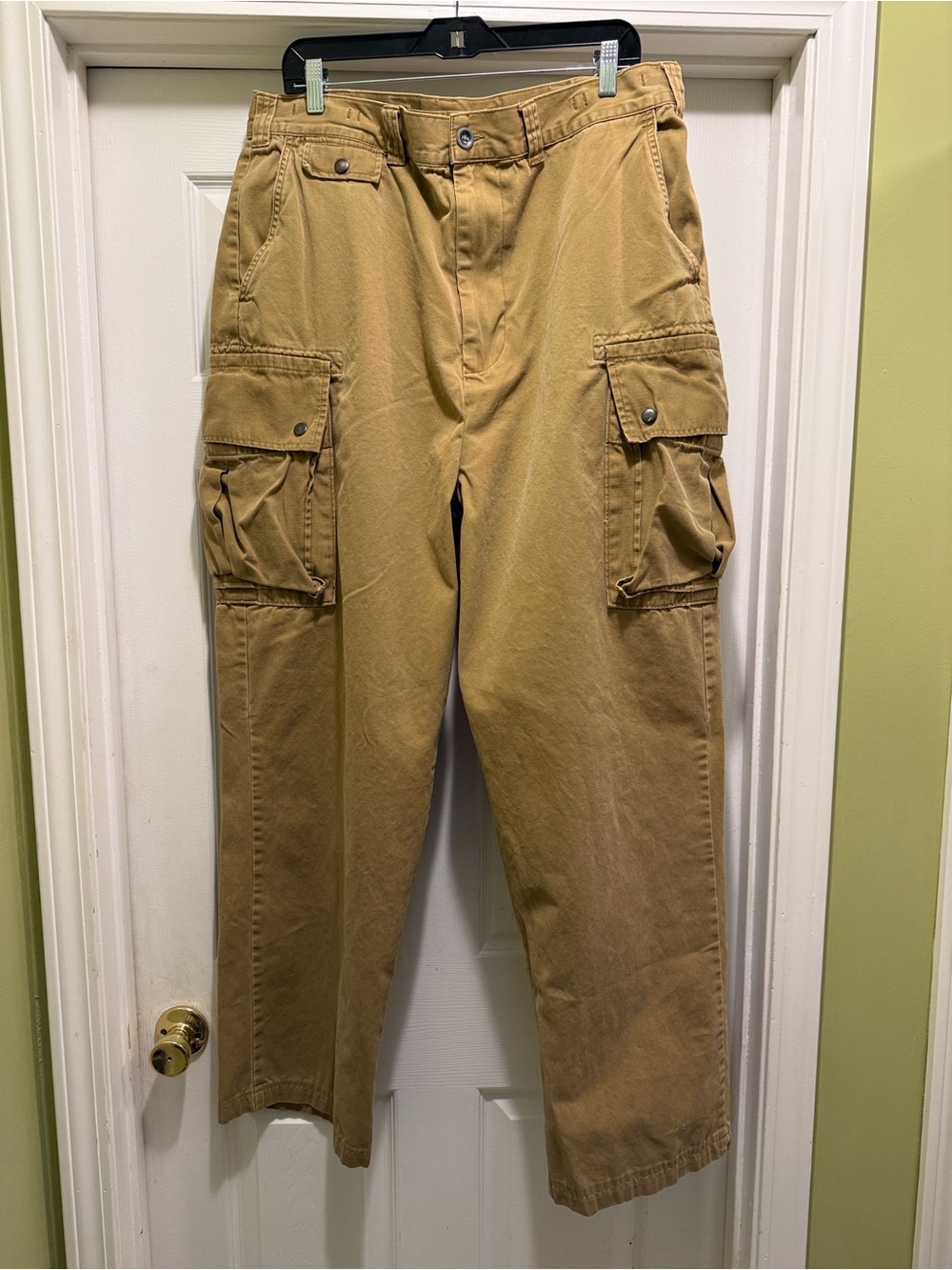 Vtg 90s Ralph Lauren Classic POLO Chino Cargo Pants Men's 38 Flat Front Utility